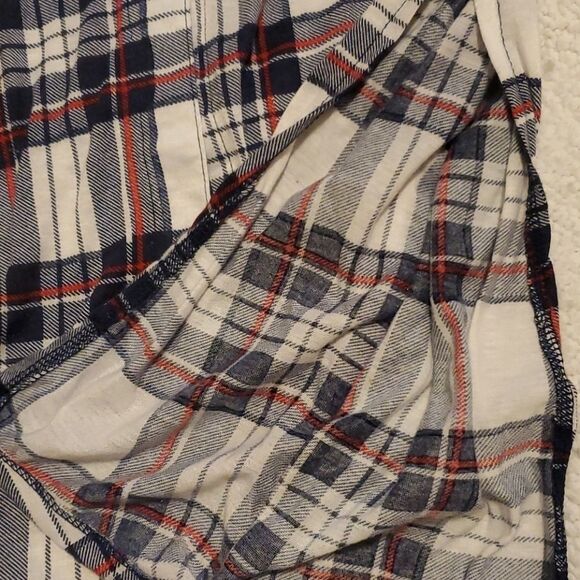  Don't Stop Believing plaid polyester button tunic - Picture 7 of 13